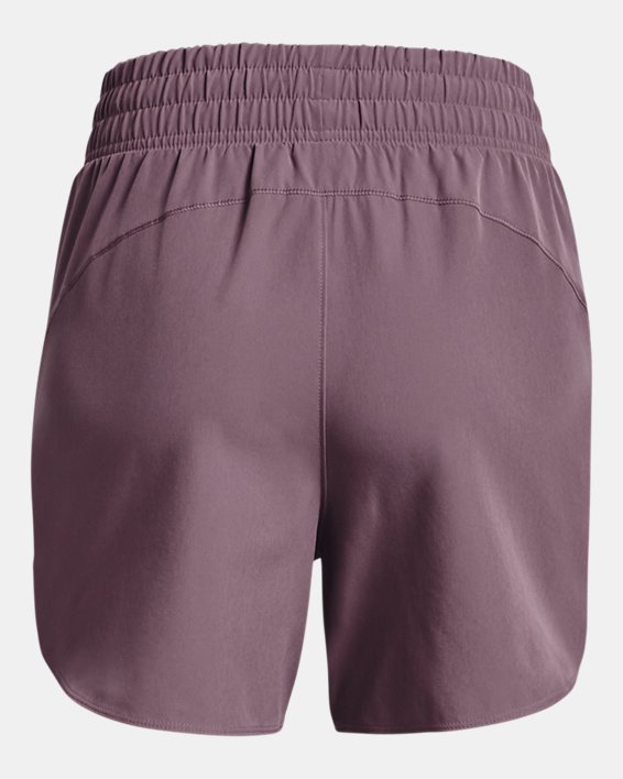 Pantalón corto tejido de 13 cm UA Flex para mujer, Purple, pdpMainDesktop image number 6